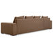 Thomas Orange Sectional, Left